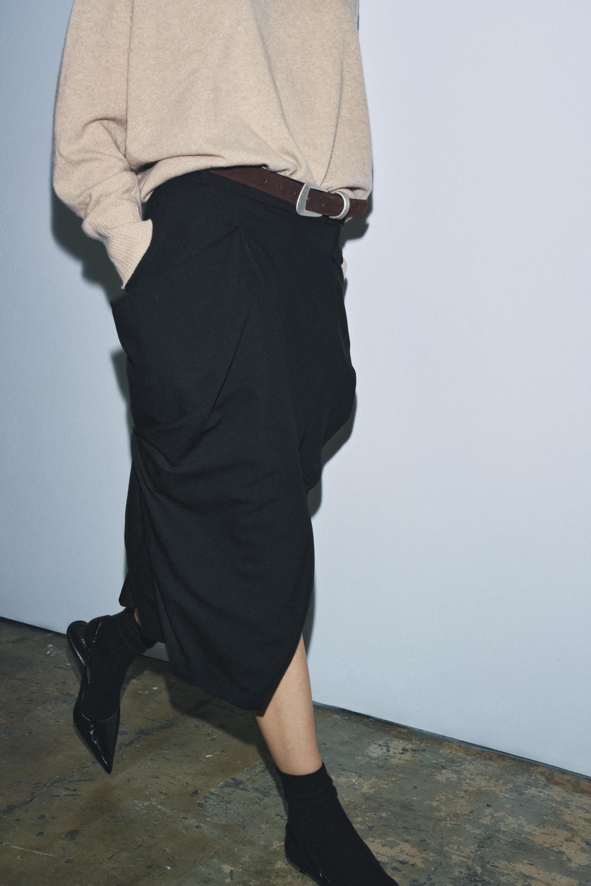 DRAPED POCKET SKIRT ZW COLLECTION